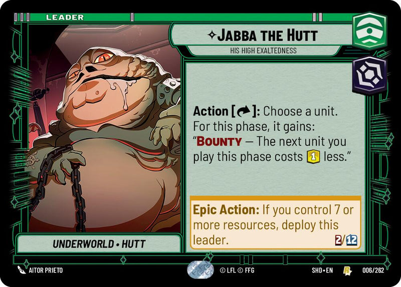 {SW-L} Jabba the Hutt - His High Exaltedness (006/262) [Shadows of the Galaxy]