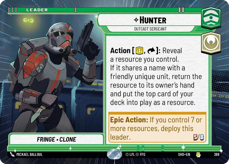 {SW-L} Hunter - Outcast Sergeant (Hyperspace) (288) [Shadows of the Galaxy]