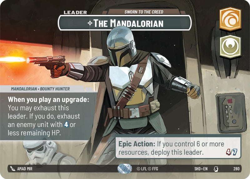 {SW-SH} The Mandalorian - Sworn To The Creed (Showcase) (280) [Shadows of the Galaxy]