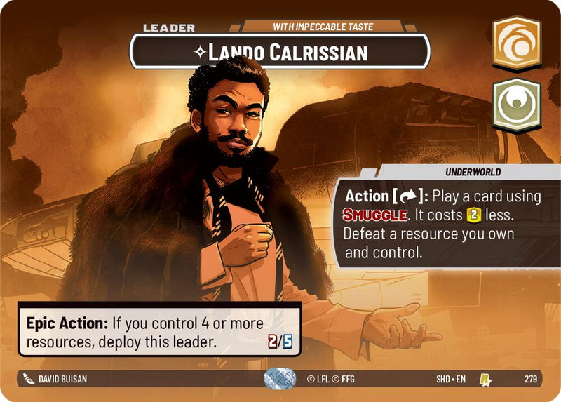 {SW-SH} Lando Calrissian - With Impeccable Taste (Showcase) (279) [Shadows of the Galaxy]