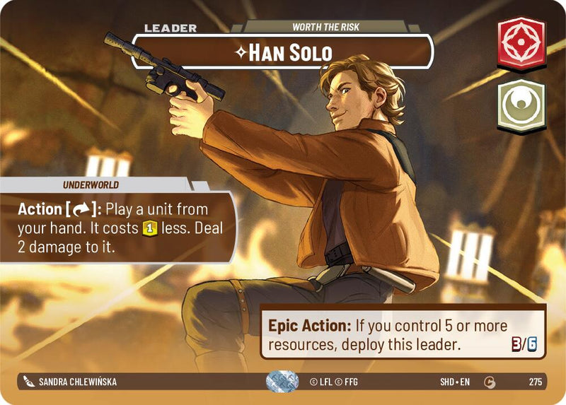 {SW-SH} Han Solo - Worth the Risk (Showcase) (275) [Shadows of the Galaxy]