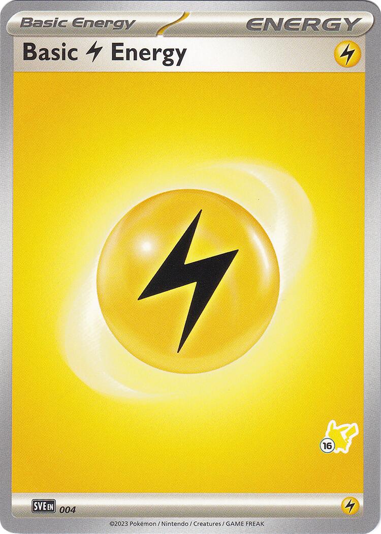 [BE] Basic Lightning Energy (004) (Pikachu Stamp