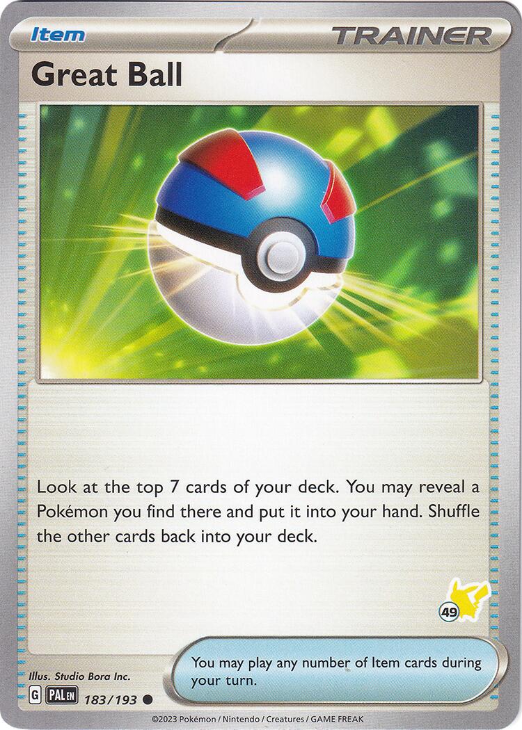 [TR] Great Ball (183/193) (Pikachu Stamp