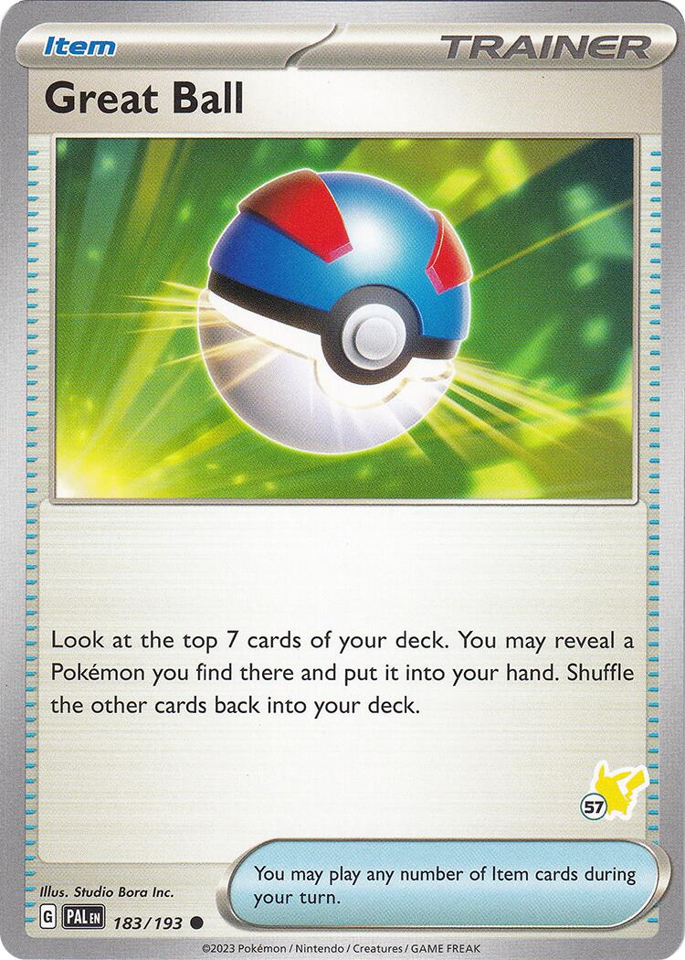 [TR] Great Ball (183/193) (Pikachu Stamp