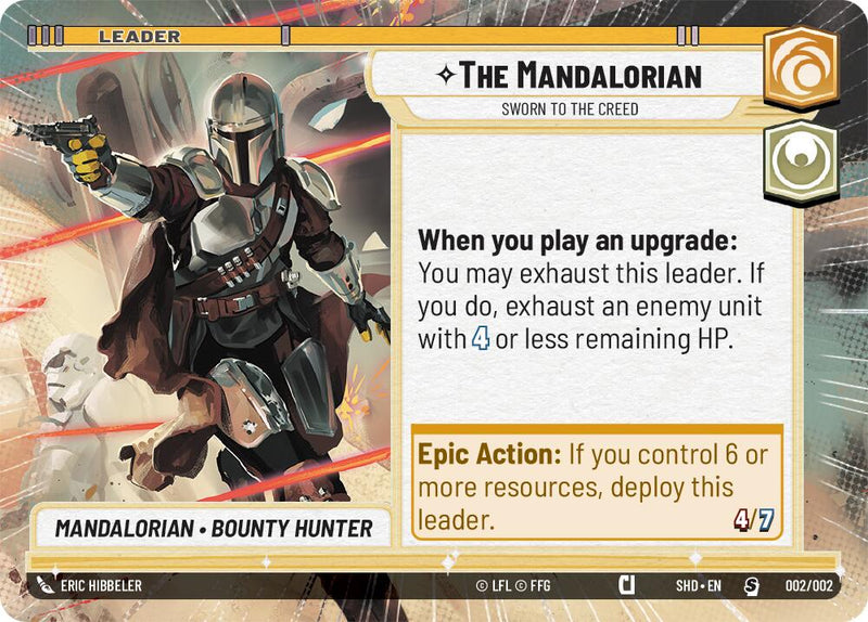 {SW-L} The Mandalorian - Sworn To The Creed (Hyperspace) (Prerelease Promos) (002/002) [Shadows of the Galaxy Promos]