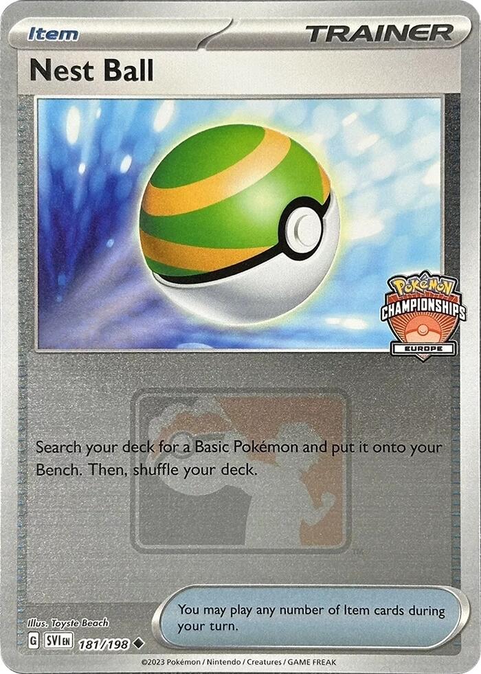 [TR] Nest Ball (181/198) (2024 Europe Championships) [League & Championship Cards]