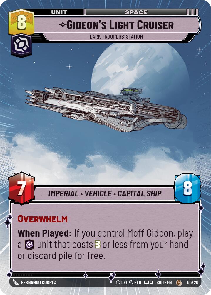 {SW-C} Gideon's Light Cruiser - Dark Troopers' Station (Hyperspace) (05/20) [Shadows of the Galaxy: Weekly Play]