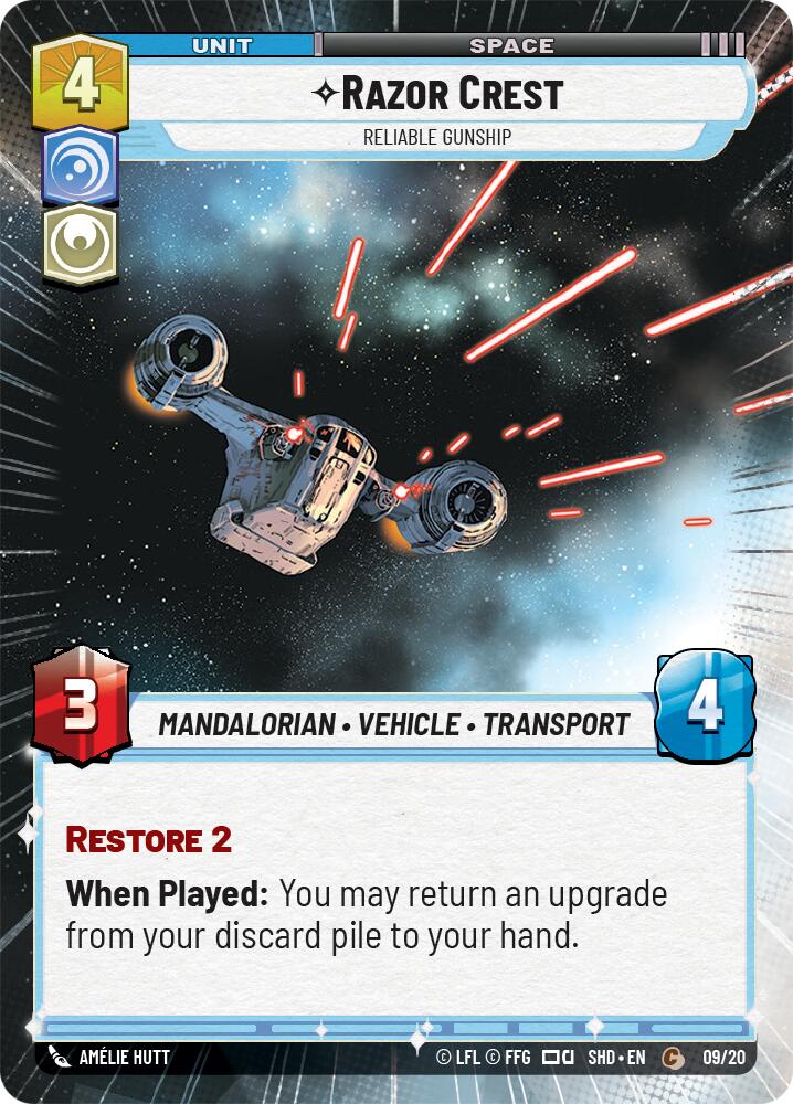 {SW-C} Razor Crest - Reliable Gunship (Hyperspace) (09/20) [Shadows of the Galaxy: Weekly Play]