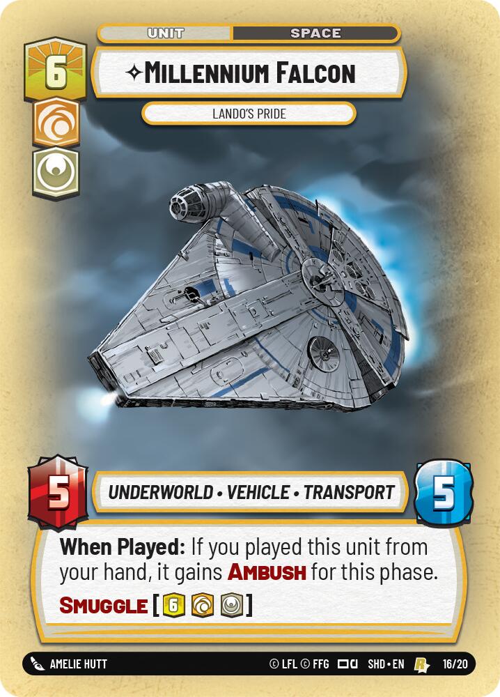 {SW-R} Millennium Falcon - Lando's Pride (16/20) [Shadows of the Galaxy: Weekly Play]