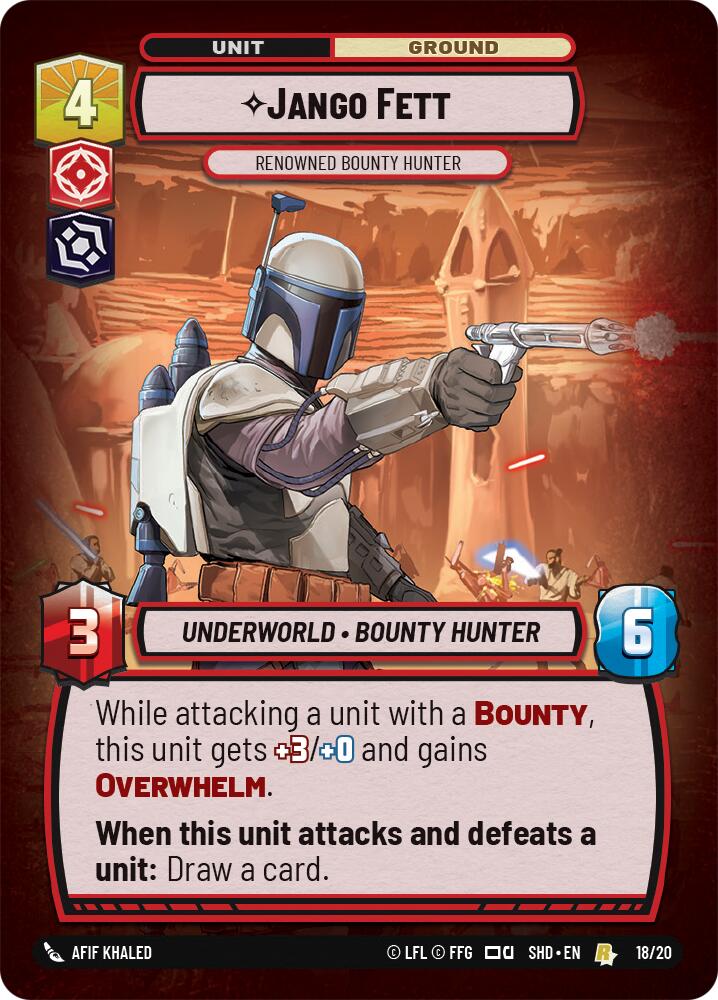 {SW-R} Jango Fett - Renowned Bounty Hunter (18/20) [Shadows of the Galaxy: Weekly Play]