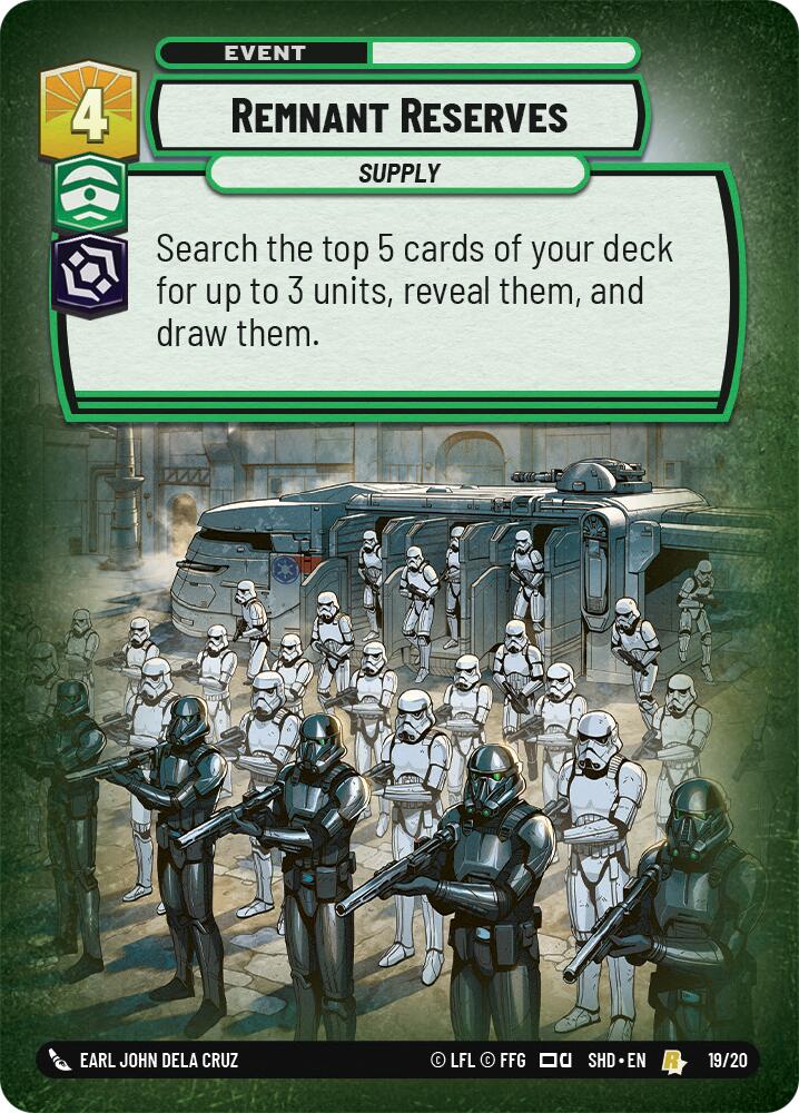 {SW-R} Remnant Reserves (19/20) [Shadows of the Galaxy: Weekly Play]