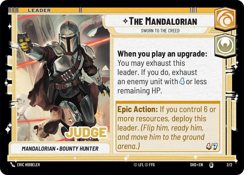 {SW-L} The Mandalorian - Sworn To The Creed (Judge Promo) (2/2) [Shadows of the Galaxy Promos]