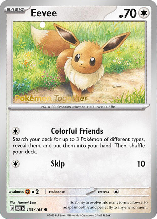 [PKM-R] Eevee (133/165) (PokePost Promo) [Scarlet & Violet: 151]