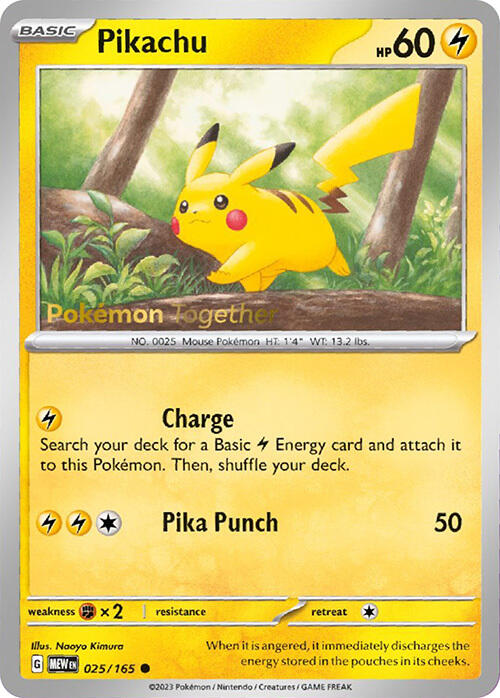 [PKM-R] Pikachu (025/165) (PokePost Promo) [Scarlet & Violet: 151]