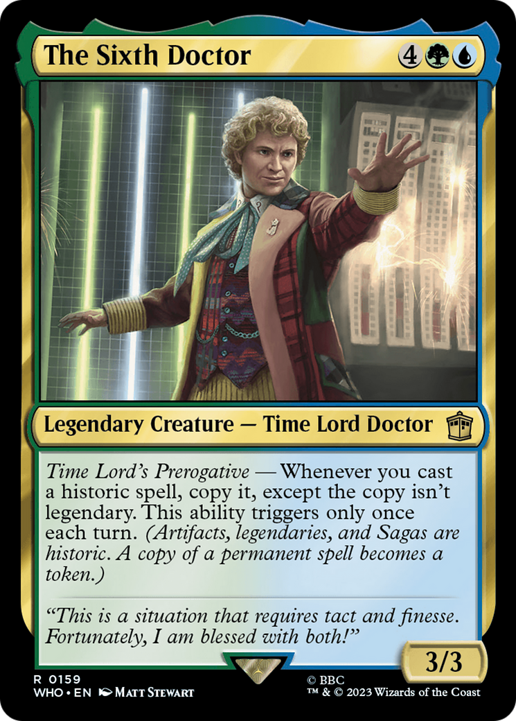 {R} The Sixth Doctor [Doctor Who][WHO 159]