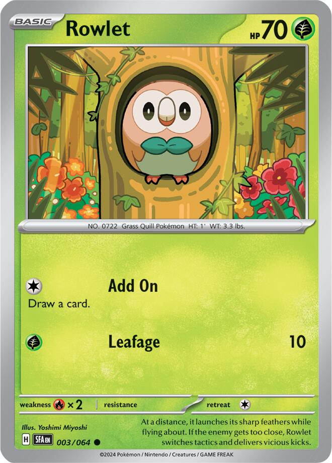 [PKM-C] Rowlet (003/064) [Scarlet & Violet: Shrouded Fable]