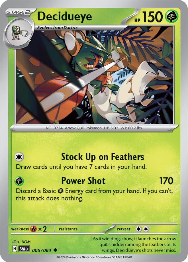 [PKM-C] Decidueye (005/064) [Scarlet & Violet: Shrouded Fable]