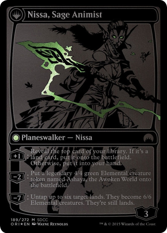 {R} Nissa, Vastwood Seer // Nissa, Sage Animist [San Diego Comic-Con 2015][PA SD15 189]