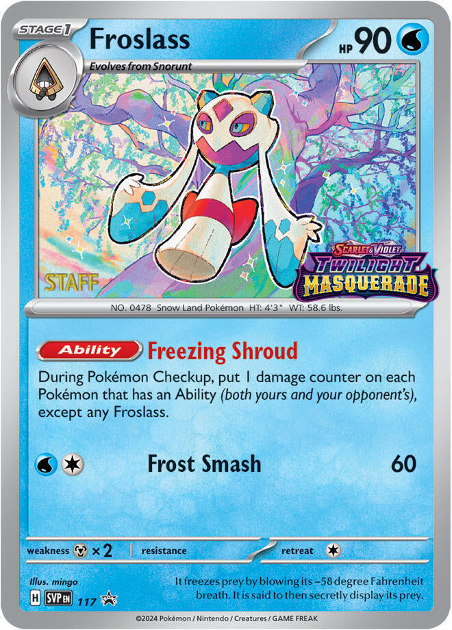 [PKM-R] Froslass (117) (Staff) [Scarlet & Violet: Black Star Promos]