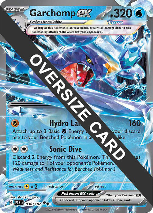 [JUM PKM-R] Garchomp ex (038) (Jumbo Card) [Scarlet & Violet: Paradox Rift]