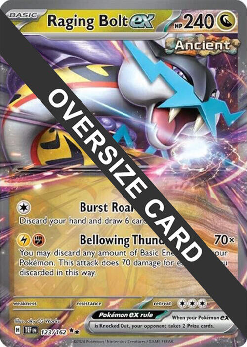 [JUM PKM-R] Raging Bolt ex (123) (Jumbo Card) [Scarlet & Violet: Temporal Forces]