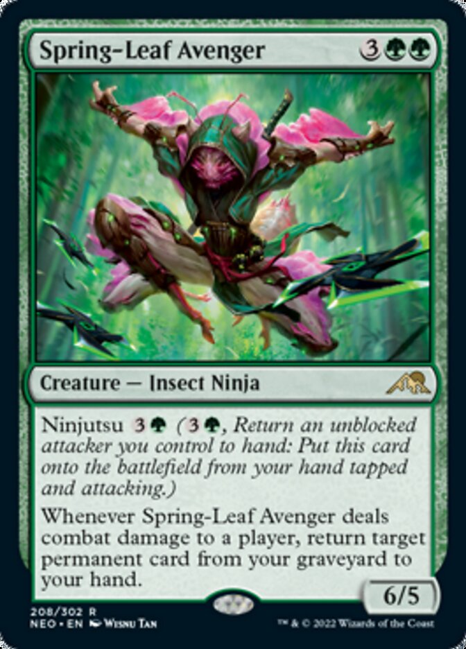 {R} Spring-Leaf Avenger [Kamigawa: Neon Dynasty][NEO 208]