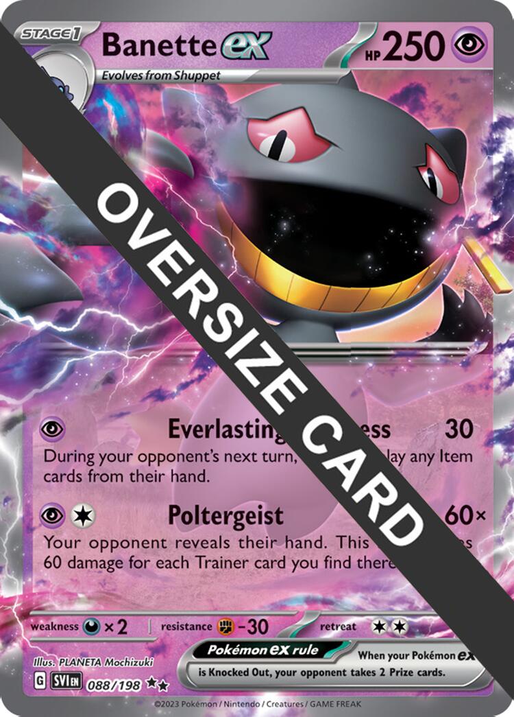 [JUM PKM-R] Banette ex (088) (Jumbo Card) [Scarlet & Violet: Base Set]