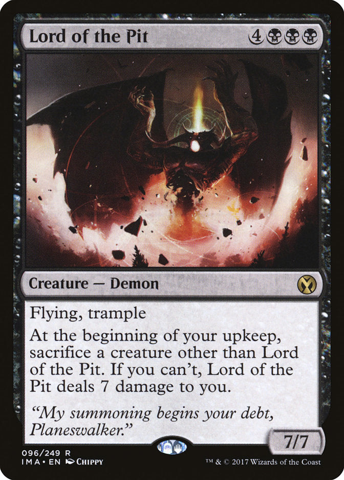 {R} Lord of the Pit [Iconic Masters][IMA 096]