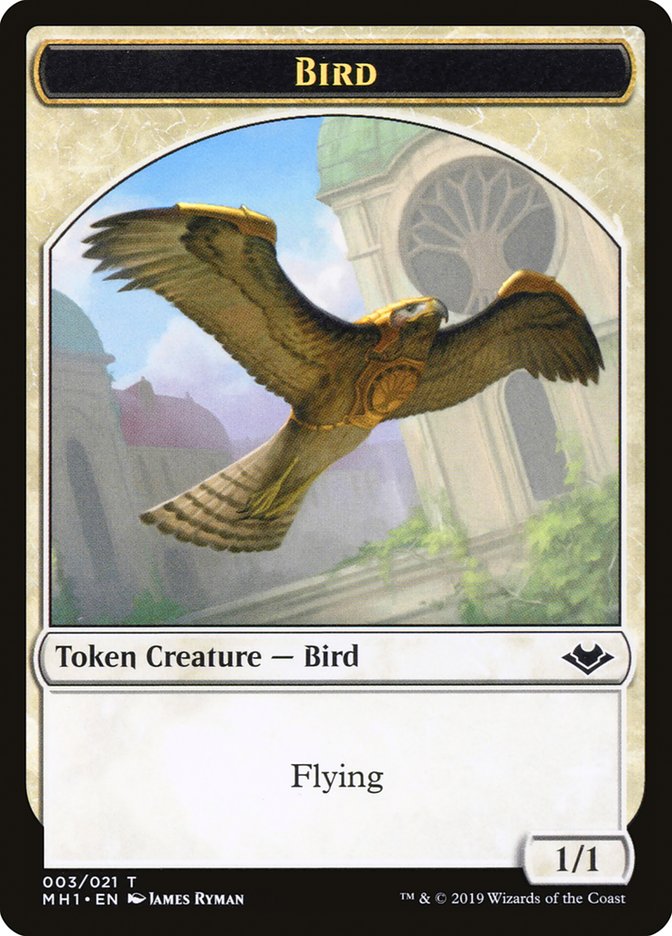 {T} Angel (002) // Bird (003) Double-sided Token [Modern Horizons Tokens][TMH1 002]