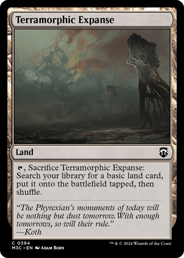 {C} Terramorphic Expanse (Ripple Foil) [Modern Horizons 3 Commander][RPF M3C 394]