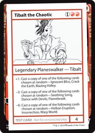 {R} Tibalt the Chaotic (2021 Edition) [Mystery Booster Playtest Cards][CMB1 066]