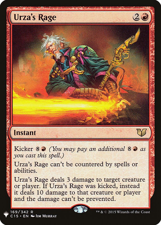 {R} Urza's Rage [Mystery Booster][MB1 C15 169]