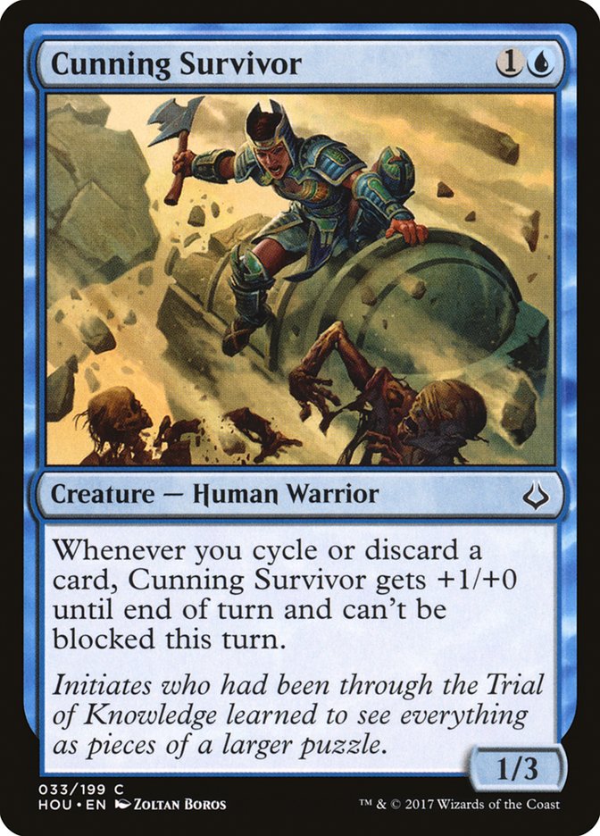 {C} Cunning Survivor [Hour of Devastation][HOU 033]