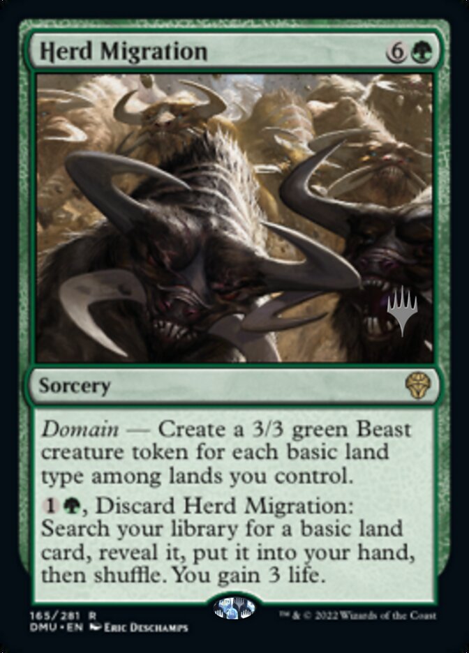 {@R} Herd Migration (Promo Pack) [Dominaria United Promos][PP DMU 165]