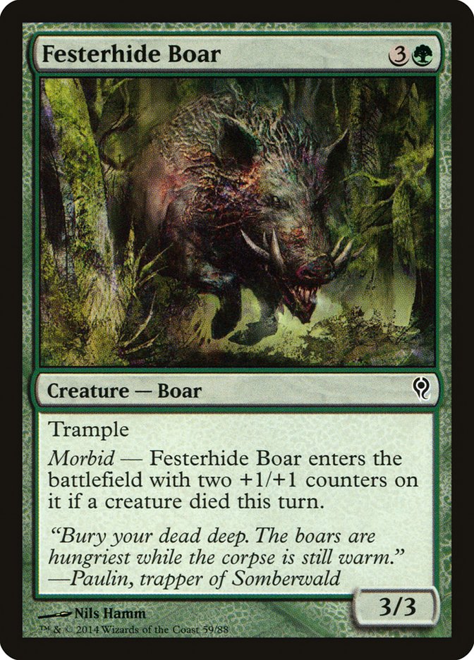 {C} Festerhide Boar [Duel Decks: Jace vs. Vraska][DDM 059]