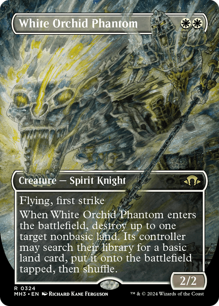 {R} White Orchid Phantom (Borderless) [Modern Horizons 3][MH3 324]