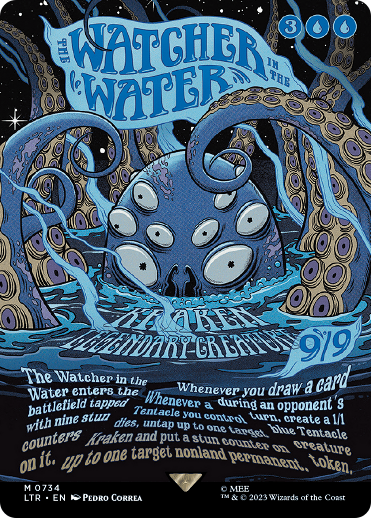 {R} The Watcher in the Water (Borderless Poster) [The Lord of the Rings: Tales of Middle-Earth][LTR 734]