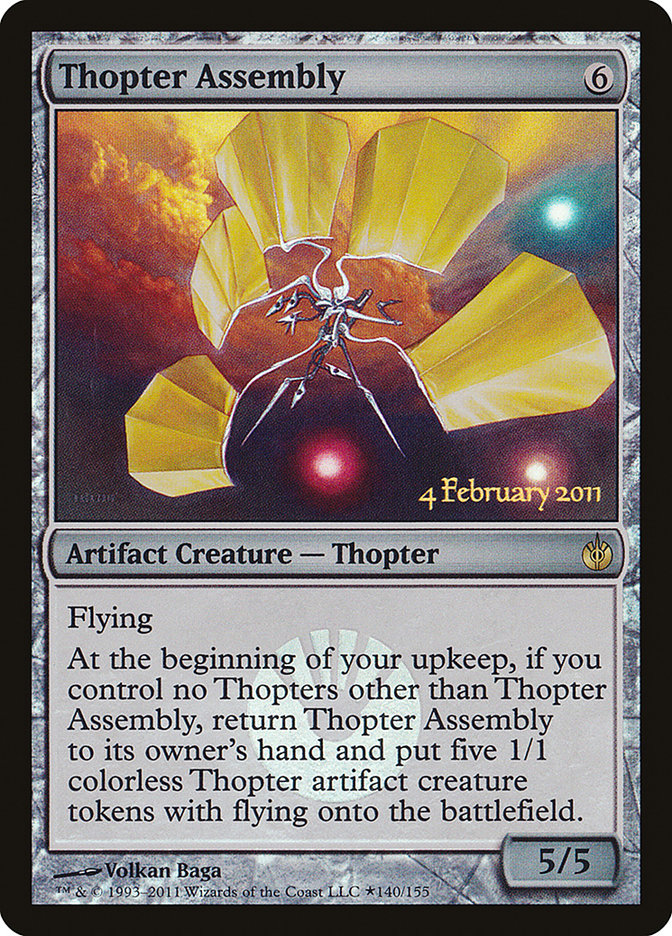 {R} Thopter Assembly [Mirrodin Besieged Prerelease Promos][PR MBS 140]