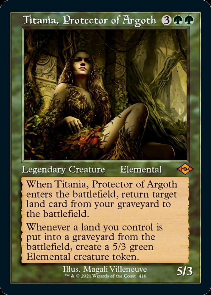 {R} Titania, Protector of Argoth (Retro Foil Etched) [Modern Horizons 2][RF ET MH2 416]