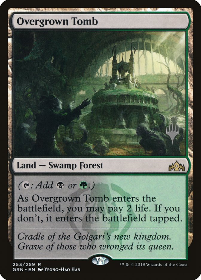 {R} Overgrown Tomb (Promo Pack) [Guilds of Ravnica Promos][PP GRN 253]