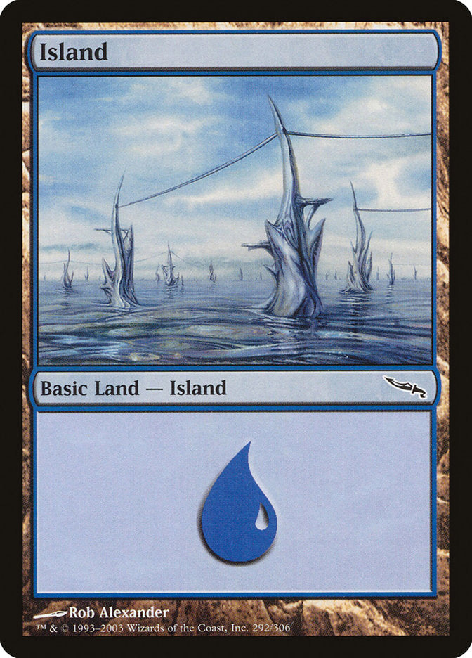 {B}[MRD 292] Island (292) [Mirrodin]