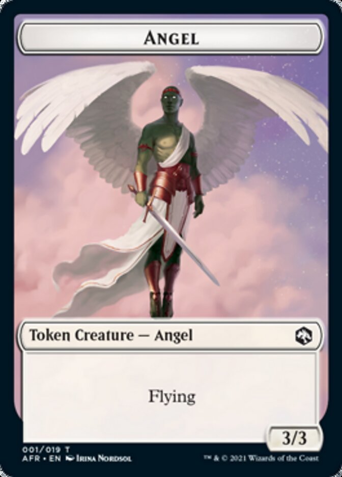 {T} Wolf // Angel Double-sided Token [Dungeons & Dragons: Adventures in the Forgotten Realms Tokens][TAFR 014]