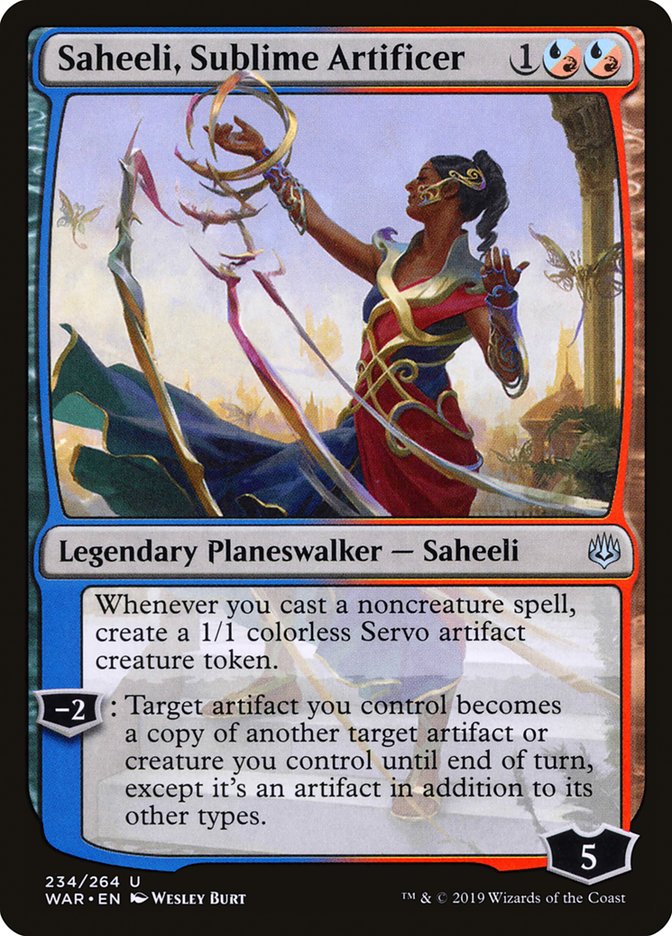 {C} Saheeli, Sublime Artificer [War of the Spark][WAR 234]