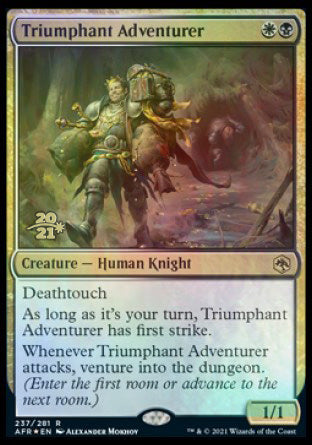 {R} Triumphant Adventurer [Dungeons & Dragons: Adventures in the Forgotten Realms Prerelease Promos][PR AFR 237]