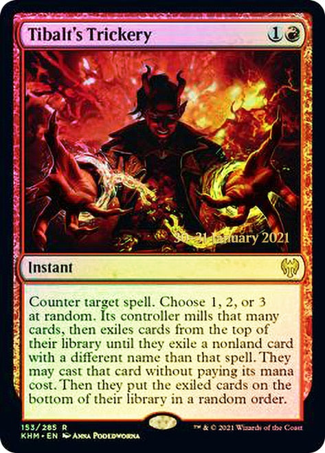 {R} Tibalt's Trickery [Kaldheim Prerelease Promos][PR KHM 153]