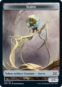 {T} Servo // Treasure Double-sided Token [Double Masters Tokens][T2XM 025]