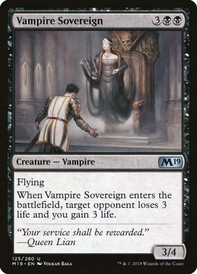 {C} Vampire Sovereign [Core Set 2019][M19 125]