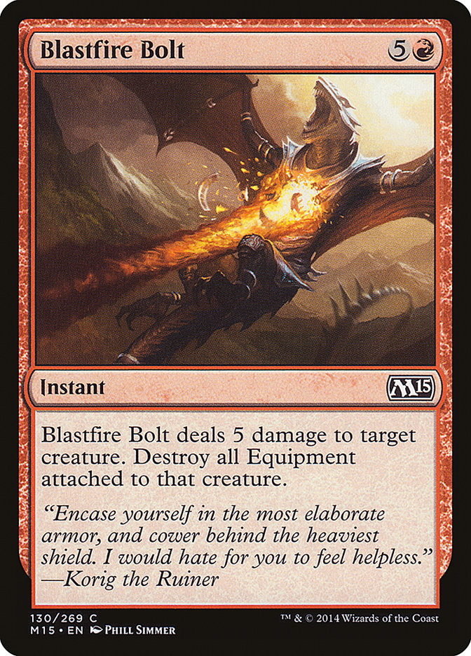 {C} Blastfire Bolt [Magic 2015][M15 130]