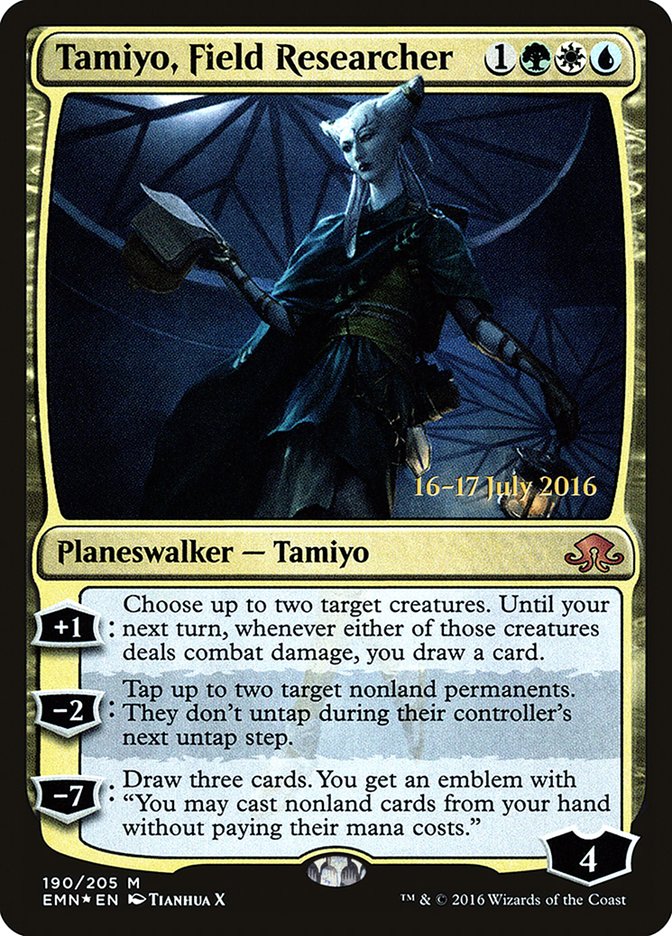 {R} Tamiyo, Field Researcher [Eldritch Moon Prerelease Promos][PR EMN 190]