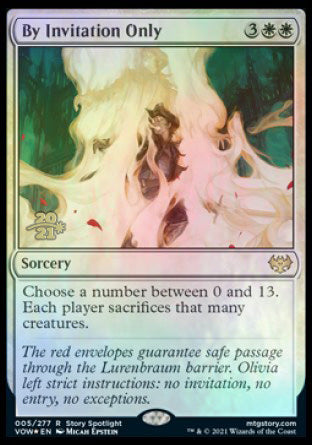 {@R} By Invitation Only [Innistrad: Crimson Vow Prerelease Promos][PR VOW 005]